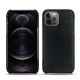 レザーケース Apple iPhone 12 Pro Max - Dark vintage ( Roughtcut - Black#5256 ) 