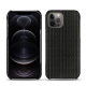 Capa em pele Apple iPhone 12 Pro Max - Abaca nero