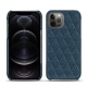 Capa em pele Apple iPhone 12 Pro Max - Indigo - Couture ( Pantone 303U ) 
