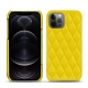 Funda de piel Apple iPhone 12 Pro Max - Jaune fluo - Couture