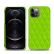 Capa em pele Apple iPhone 12 Pro Max - Vert fluo - Couture