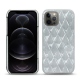 Apple iPhone 12 Pro Max leather cover - Platinium - Couture