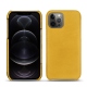 Coque cuir Apple iPhone 12 Pro Max - Jaune soulèu