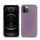 Custodia in pelle Apple iPhone 12 Pro - Lilas ( Nappa - Pantone 2645U ) 