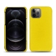 Capa em pele Apple iPhone 12 Pro - Jaune fluo