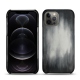 レザーケース Apple iPhone 12 Pro - Gris Patine
