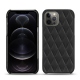 Apple iPhone 12 Pro leather cover - Noir - Couture ( Nappa - Black ) 