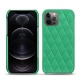 Capa em pele Apple iPhone 12 Pro - Menthe vintage - Couture