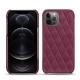 Apple iPhone 12 Pro leather cover - Prune vintage - Couture