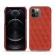 Custodia in pelle Apple iPhone 12 Pro - Arange clouquié - Couture