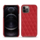 レザーケース Apple iPhone 12 Pro - Rouge troupelenc - Couture