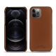 Custodia in pelle Apple iPhone 12 Pro - Marron PU