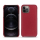 レザーケース Apple iPhone 12 Pro - Rouge passion