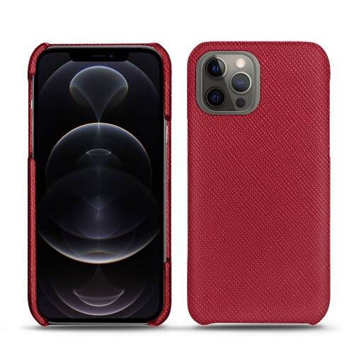 Caixas de couro para Apple iphone 12 ProRouge passion ( Pantone #a6192e ) 