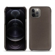 レザーケース Apple iPhone 12 Pro - Gris Veggie