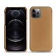 Coque cuir Apple iPhone 12 Pro - Beige Veggie