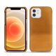 Funda de piel Apple iPhone 12 mini - Or Maïa ( Pantone 871C ) 