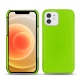 가죽 커버 Apple iPhone 12 mini - Vert fluo