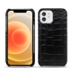 Capa em pele Apple iPhone 12 mini - Crocodile nero