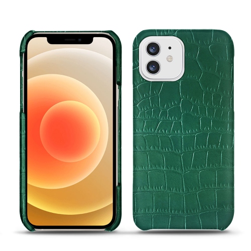 苹果iPhone 12 mini皮套Crocodile pino ( Pantone #173F35 ) 