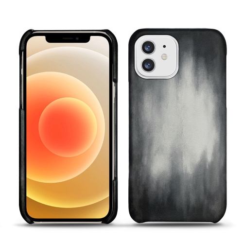 Caixas em pele para iPhone Apple 12 miniGris Patine