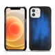 Coque cuir Apple iPhone 12 mini - Bleu Patine