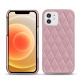 Custodia in pelle Apple iPhone 12 mini - Rose - Couture ( Nappa - Pantone 2365C ) 