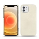 Lederschutzhülle Apple iPhone 12 mini - Blanc escumo