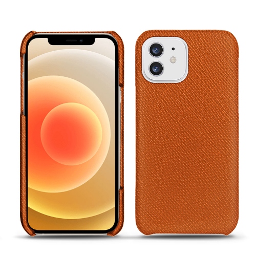 Ledertaschen für Apple iPhone 12 miniOrange vibrant ( Pantone #e36b39 ) 