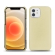 Funda de piel Apple iPhone 12 - Beige ( Nappa - Pantone 7502C ) 