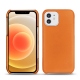 Funda de piel Apple iPhone 12 - Orange ( Nappa - Pantone 1495U ) 