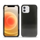 Coque cuir Apple iPhone 12 - Onyx (Black ) 