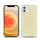 Capa em pele Apple iPhone 12 - Ivoire ( Sleek P C12 - White ) 