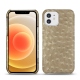 Lederschutzhülle Apple iPhone 12 - Autruche desert