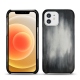 Capa em pele Apple iPhone 12 - Gris Patine