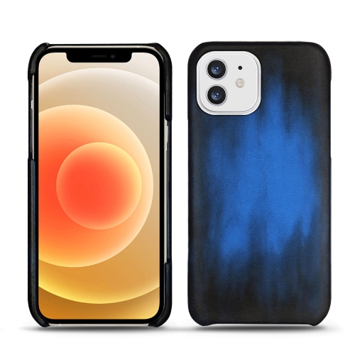 Ledertaschen für Apple iPhone 12Bleu Patine