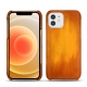 レザーケース Apple iPhone 12 - Orange Patine