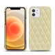 Funda de piel Apple iPhone 12 - Beige - Couture ( Nappa - Pantone 7502C ) 