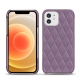 Funda de piel Apple iPhone 12 - Lilas - Couture ( Nappa - Pantone 2645U ) 