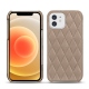 Capa em pele Apple iPhone 12 - Taupe vintage - Couture