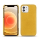 Lederschutzhülle Apple iPhone 12 - Jaune soulèu