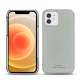 レザーケース Apple iPhone 12 - Gris PU