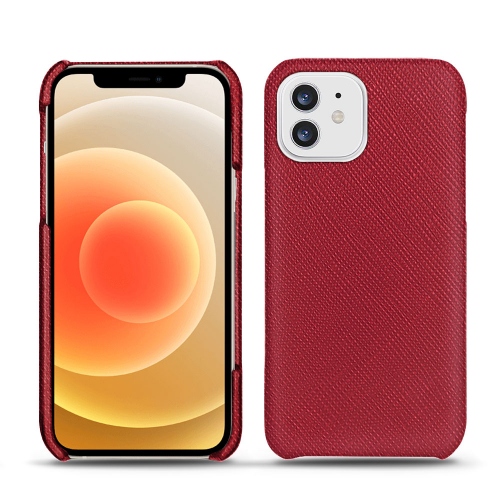 Ledertaschen für Apple iPhone 12Rouge passion ( Pantone #a6192e ) 