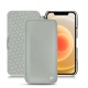 Funda de piel Apple iPhone 12 mini - Gris ( Nappa - Pantone W428C ) 