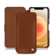 Capa em pele Apple iPhone 12 mini - Marron ( Nappa - Pantone 1615C ) 