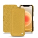 Housse cuir Apple iPhone 12 mini - Mimosa ( Pantone 141C ) 