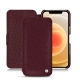 Apple iPhone 12 mini leather case - Lie de vin ( Pantone 5115C ) 