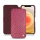 Funda de piel Apple iPhone 12 mini - Serpent ciclamino