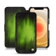Custodia in pelle Apple iPhone 12 mini - Vert Patine