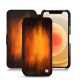 Apple iPhone 12 mini leather case - Fauve Patine